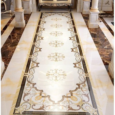 Commercial Hotel or Shopping Mall Porcelain Polished Glazed Ceramic Floor Carpet Tile for Building Materials Zf-TF-057